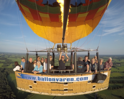 Luchtballon vanaf Deventer naar Laren